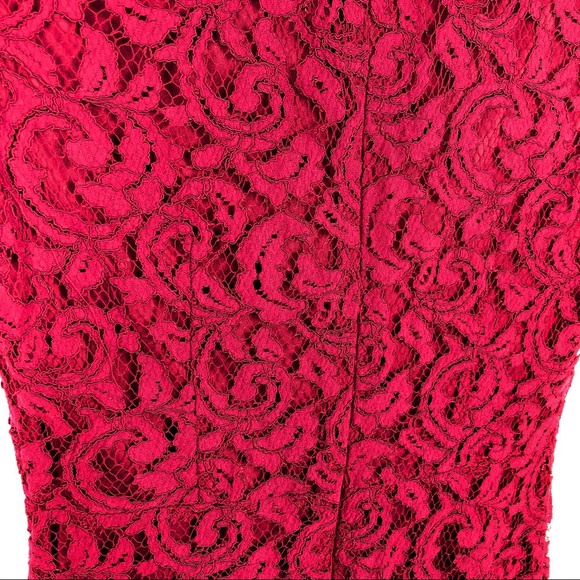 Eva Mendes New York & Company Red Lace Dress, 0 - Picture 4 of 8